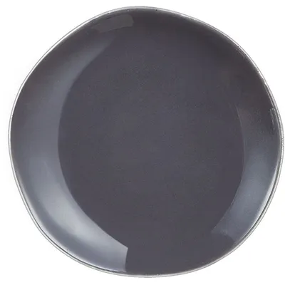 Тарелка «Рокалео Грэй» мелкая фарфор D=16см тем.сер., Цвет: Темно-серый, Диаметр (мм): 160