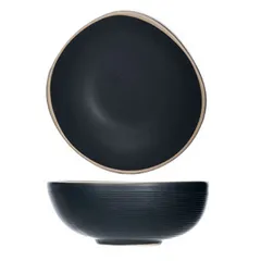 Salad bowl “Galloway” ceramics 230ml D=120,H=47mm black