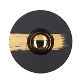 Тарелка «Сфера» керамика D=21,5см черный,золотой