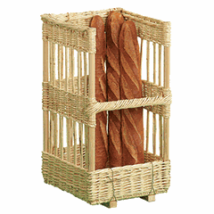 Wicker basket  polyrottan , H=80, L=40, B=40cm  St. tree