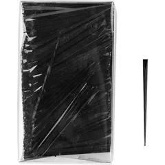 Skewers for canapés “Prism”[500pcs] polystyrene ,L=9cm black