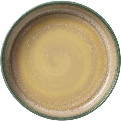 Тарелка с бортом «Аврора Революшн Джейд» фарфор D=20,25мм бежев.,зелен., изображение 2