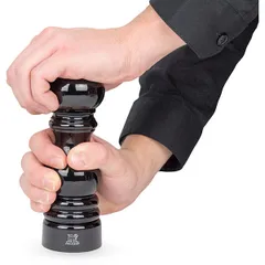 Мельница для соли «Париж» металлический механизм бук,металл D=53,H=180мм черный,серебрян., изображение 4