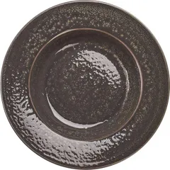 Dish "Revolution Granite" round deep  porcelain  450 ml  D=270, H=35mm  gray, brown.