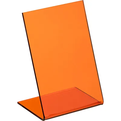 Табличка акрил ,H=15,L=10см оранжев., изображение 2