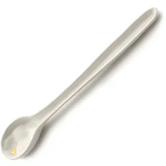 Spoon with gold dot “Boxis” porcelain ,H=12,L=287,B=36mm white