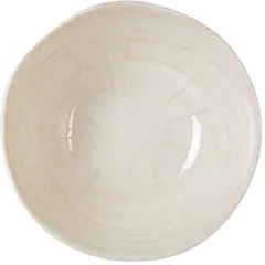 Salad bowl “Kayla Paradiso”  porcelain  250ml  D=16cm  white, beige.