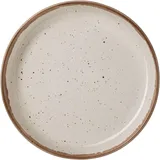 Тарелка «Пунто Бьянка» фарфор 120мл D=135,H=25мм белый,черный