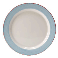 Plate “Rio Blue” small  porcelain  D=200, H=15mm  white, blue