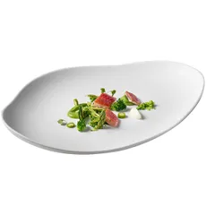 Тарелка глубокая «Вэйв» фарфор D=32см белый,матовый