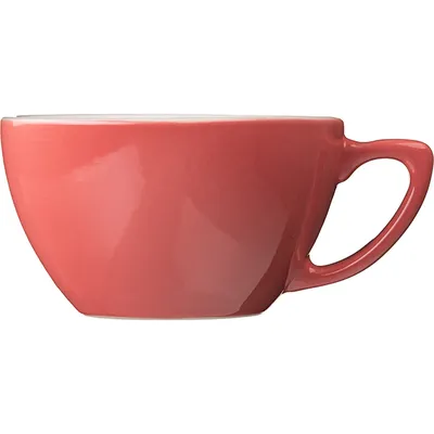 Чашка кофейная «Пур-Амор» фарфор 200мл D=97/50,H=60,L=125мм кораллов.,белый, изображение 7