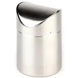 Урна д/мусора,настольная сталь нерж. D=12,H=17см серебрист.