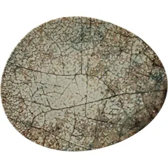 Plate “Nature Essence” porcelain ,L=31,B=26cm gray