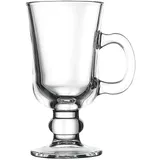 Бокал для горячих напитков «Айриш Кофе» Рива стекло 225мл D=75,H=145,L=103мм прозр.