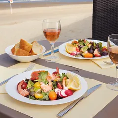 Тарелка «Эволюшнс Уайт» мелкая стекло D=255,H=22мм белый, изображение 2