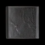 Блюдо квадратное с бортами 10,7" 275х275 мм, серый «Corone Urbano»