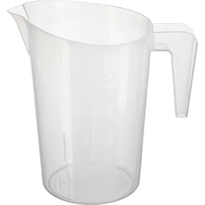 Стакан мерный с ручкой пластик 2л ,H=23,L=22,B=15см белый