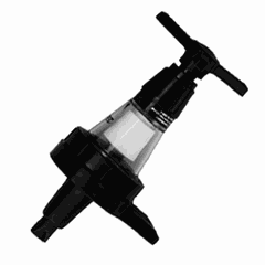 Дозатор для струбцин пластик 50мл D=55,L=80мм прозр.,черный