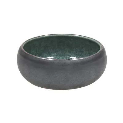 Салатник «Эллипс» керамика D=12,H=4см коричнев.,зелен.