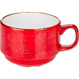 Чашка чайная «Крафт Рэд» фарфор 200мл D=8,H=6см красный