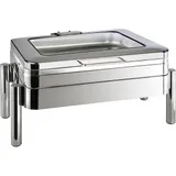 Food warmer 1/1 with glass lid  stainless steel, glass  9 l , H=33, L=66, B=48 cm