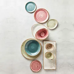 Салатник «Крафт Блю» фарфор 1,5л D=290,H=45мм синий, изображение 4