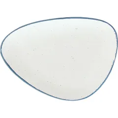 Тарелка «Органика» мелкая фарфор ,L=28,B=20,5см белый,синий