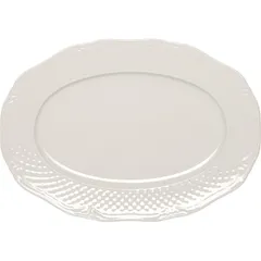 Блюдо «Афродита» овальное фарфор ,H=20,L=280,B=195мм белый