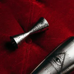 Джиггер «Афродит Алкеми» 30/60 мл с рисунком сталь нерж. D=60,H=125мм серебрист., изображение 4