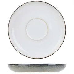 Saucer “Ciel Blanc” ceramics D=12.7cm white,black