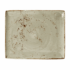 Dish "Craft Green" rectangular  porcelain , H=15, L=330, B=270mm  green.