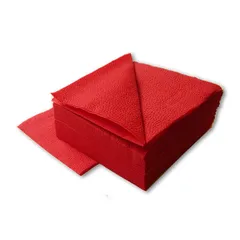 Napkins[400pcs]  ,L=24,B=24cm red