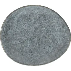 Plate “Organic” for bread ceramics D=16cm gray