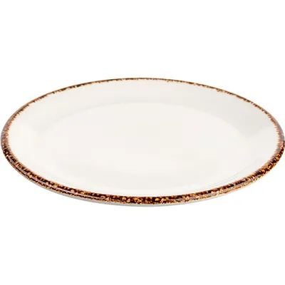 Тарелка пирожковая «Браун Дэппл» фарфор D=15см белый,коричнев. арт. 03010381, изображение 2