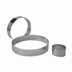 Pastry ring  stainless steel  D=140, H=45mm  metal.