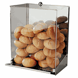 Диспенсер для хлеба сталь нерж.,акрил ,H=40,L=32,B=20см