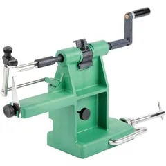 Apple peeling machine  plastic, stainless steel , H=20, L=34, B=10 cm  green, metal.