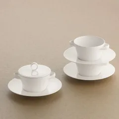 Чашка бульонная «Пьюрити» эко-кост. фарф. 270мл D=100,H=56мм белый, изображение 4