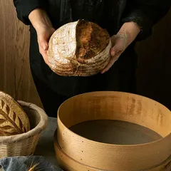 Корзина для расстойки теста круглая на 0,5кг лоза ивовая,ткань D=21,H=12см бежев., изображение 4