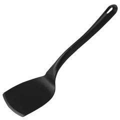 Heat-resistant kitchen spatula nylon ,L=350/120,B=95mm black