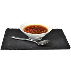 Блюдо для подачи набор[4шт] сланец натур. ,H=5,L=300,B=200мм черный, изображение 3