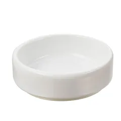 Sauce boat porcelain D=63,H=20mm white