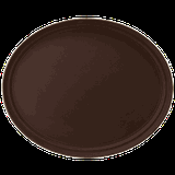 Поднос прорезиненный овальный стеклопласт. ,L=73,5,B=60см коричнев.