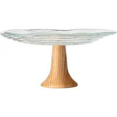 Ваза для фруктов «Вело» стекло D=28,H=12см прозр.,коричнев., изображение 2