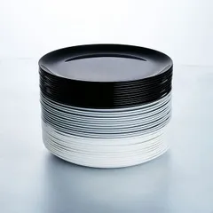 Тарелка «Эволюшн Блэк» мелкая стекло D=25,H=17см черный, изображение 2