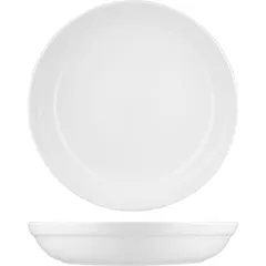 Блюдо «Диверс» глубокое фуршетное фарфор D=350,H=45мм белый