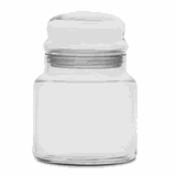 Банка круглая с крышкой стекло 0,62л D=79,H=140мм прозр.