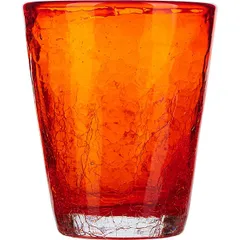 Old fashion "Colors" glass 310ml D=9,H=10cm orange.