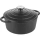 Кастрюля для запекания «Эмбер Каст Мэтт» с крышкой чугун 2,5л D=22,H=15,5см черный