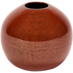 Vase ceramics D=35,H=80mm brown.